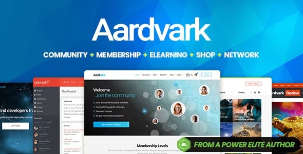 Aardvark GPL Theme for Community, Membership, and BuddyPress