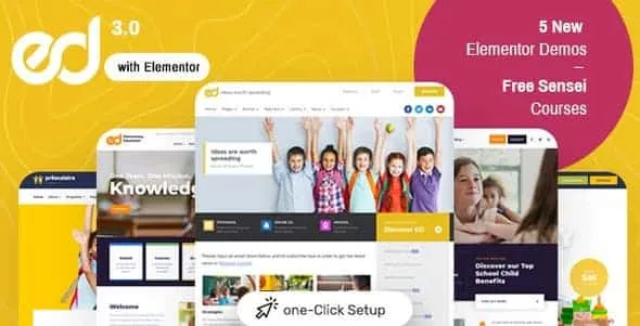 Free Digital Hub: Download Ed School Theme 3.20.1 GPL - Education WordPress Theme