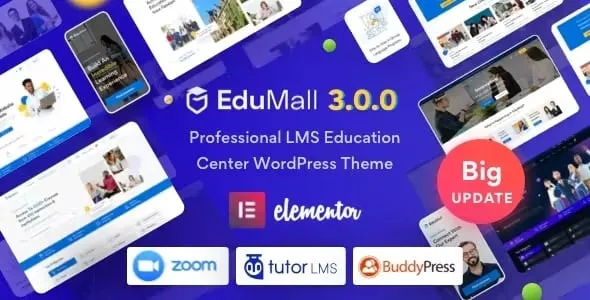 Free Digital Hub: Download EduMall Theme 4.2.1 Free with GPL License - Professional LMS Education Center WordPress Theme